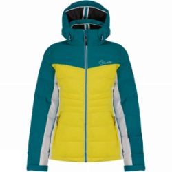 Dare 2 b Womens Illation Ski Jacket Neon Spring / Enamel Blue